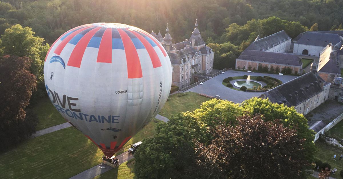 Vol en montgolfiere au Château de Modave