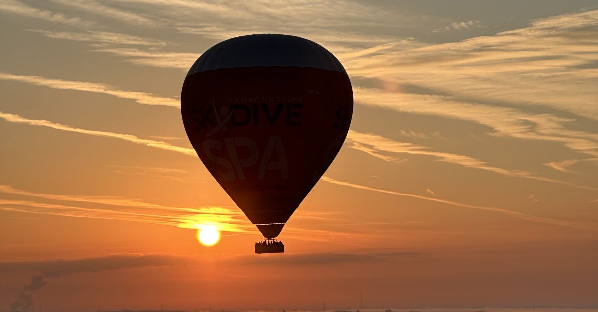automne en montgolfière